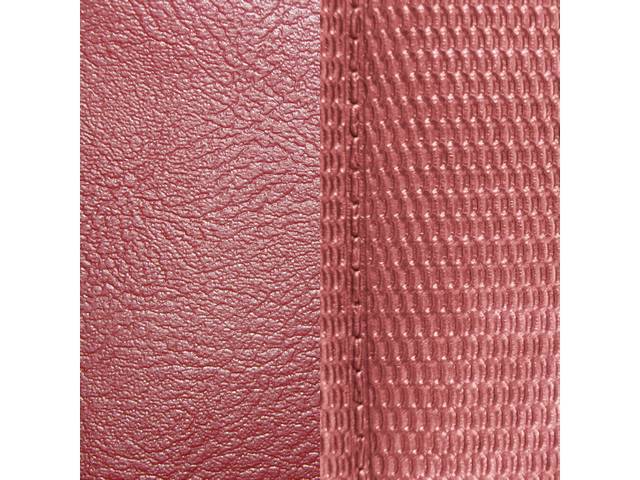 Restoration Quality Front Buckets and Rear Seat Upholstery Set, Deluxe Comfortweave, Red, Reproduction for (1969)
