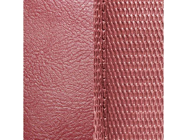 Restoration Quality Red Deluxe Comfortweave Front Bucket Upholstery Set