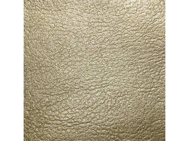 UPHOLSTERY SET, Front and Rear W/ Bench Front, Std, Gold, Madrid Grain Vinyl, Rear seat measures 53 inch wide