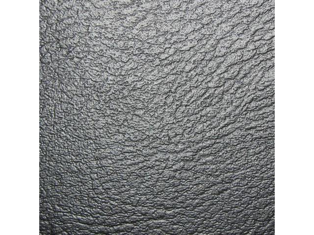 UPHOLSTERY SET, Front and Rear W/ Bench Front and Fold down Rear, Std, Black, Madrid Grain Vinyl, Rear seat measures 48 inch wide