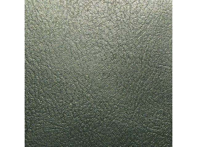 UPHOLSTERY SET, Front and Rear W/ Bucket Fronts, Std, Dark Green Metallic, Madrid Grain Vinyl, Rear seat measures 48 inch wide
