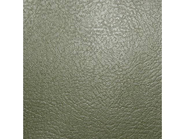 UPHOLSTERY SET, Front Bucket, Std, Medium Green, LH, Madrid Grain Vinyl*** Goto C-USB-3-I when out of stock ***