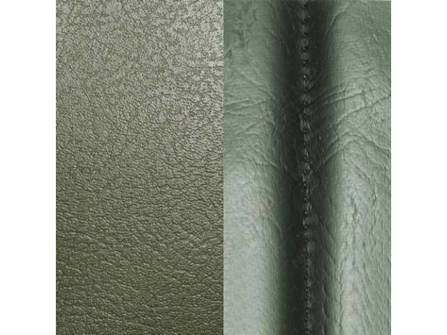 Restoration Quality Standard Interior Front Bucket Seat Upholstery Set, Jade Green vinyl