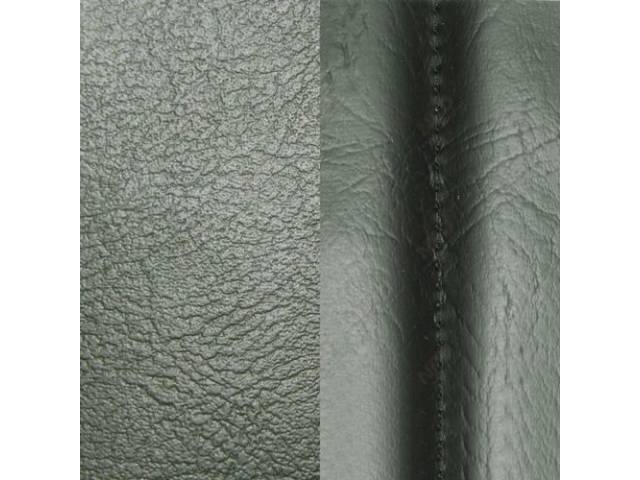 Restoration Quality Standard Interior Front Bucket Seat Upholstery Set, Dark Green vinyl