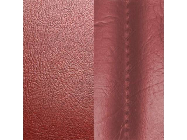 Restoration Quality Standard Interior Front Bucket Seat Upholstery Set, Firethorn vinyl