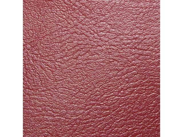 UPHOLSTERY SET, Rear Seat, Std, Red, Madrid Grain Vinyl, 53 inch wide