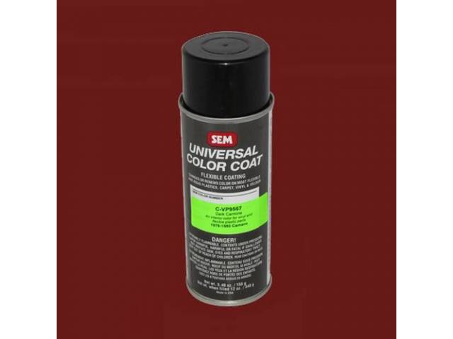 INTERIOR VINYL DYE, Dark Carmine / Firethorn / Medium Red / Oxblood (can states Dark Carmine), 12 fluid ounce spray can