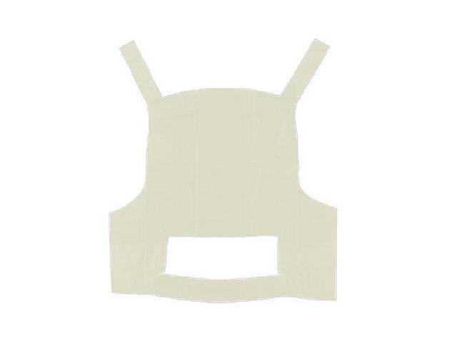 Single Center Seam Vinyl Top, White, Levant Grain