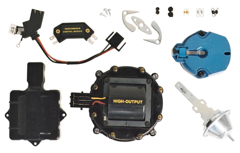Proform Engine Distributor Tune-Up Kit, Fits GM HEI V8 Dist w/Internal Coil, Black Cap 66945BKC