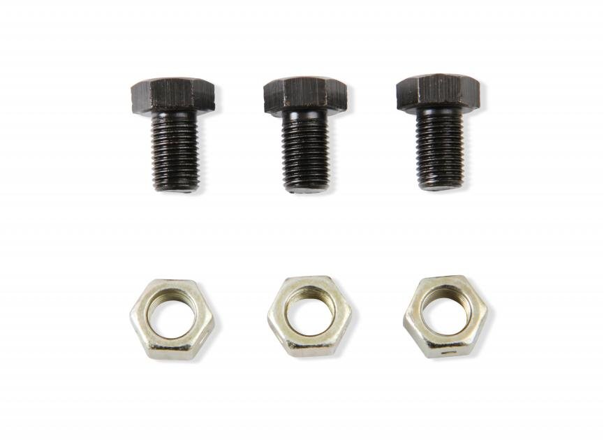 Mr. Gasket Torque Converter to Flexplate Bolts, 3/8-24 X 5/8 Inch, 3 Per Set 6716