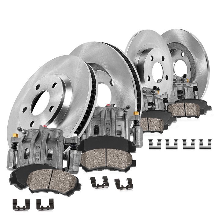Callahan Brakes  Brake Kit with Rotors, Ceramic Brake Pads & Brake Calipers for 07-18 Jeep Wrangler JK