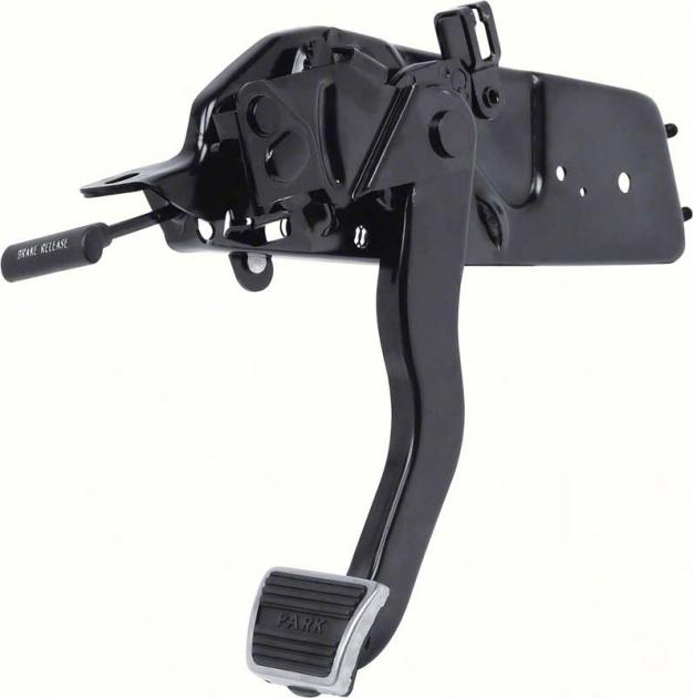 1967-68 Camaro, Chevy II Nova, 1967-69 Firebird, Park Brake Assembly, with Pedal Pad and Trim