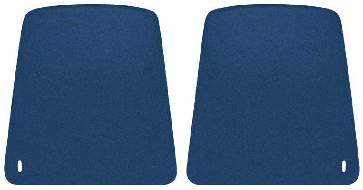 1967-69 Camaro, Firebird, Bucket Seat Back Panels, Dark Blue, Pair