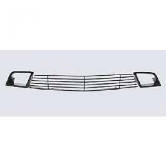 Camaro Billet Grille, Black Powder Coated Aluminum, V6, Lower Valance, With Ducts 2010-2011