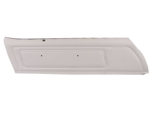 PANEL SET, Inside Door, Upper, Pre-Assembled, Dlx, White, Incl Metal Garnish Rails, Windowfelts and Door Lock Ferrules Installed, Emblems Not Included