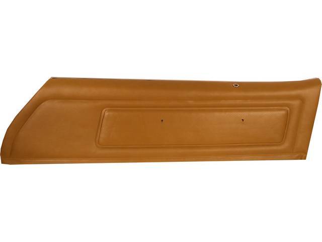 PANEL SET, Inside Door, Upper, Pre-Assembled, Dlx, Light Saddle / Buckskin, Incl Metal Garnish Rails, Windowfelts and Door Lock Ferrules Installed