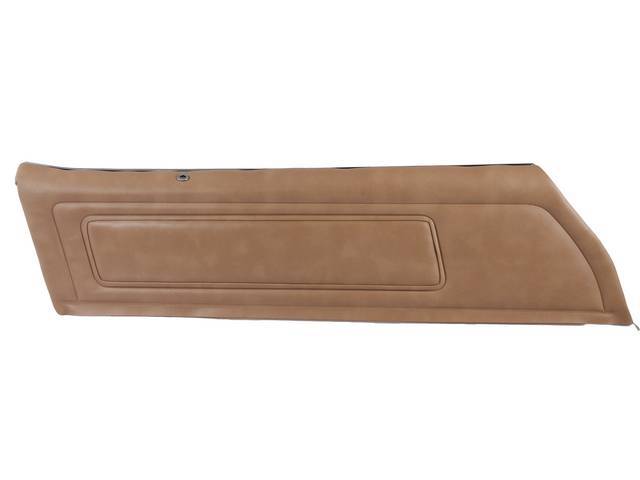 PANEL SET, Inside Door, Upper, Pre-Assembled, Dlx, Buckskin, Incl Metal Garnish Rails, Windowfelts and Door Lock Ferrules Installed, Emblems Not Included