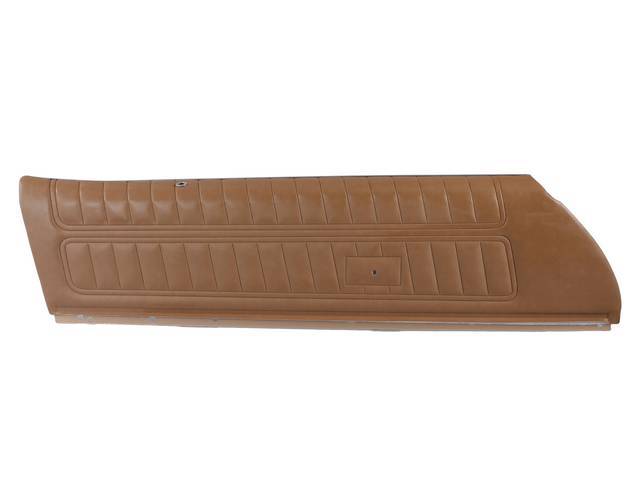 PANEL SET, Inside Door, Upper, Pre-Assembled, Std, Light Saddle, Incl Metal Garnish Rails, Windowfelts and Door Lock Ferrules Installed, Emblems Not Included