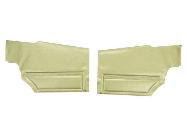 Panel Set, Inside Quarter, Std, Ivy Gold, *Silver Edition*Note:Note: These panels do not include the top garnish rails (usually plastic or metal) or the windowfelts. Windowfelts can be purchased separately from NPD, the custom