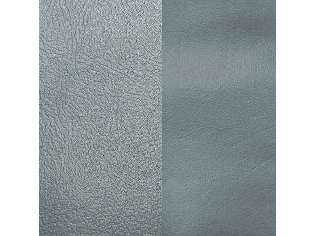 UPHOLSTERY SET, Front Buckets, Dlx, Light Blue, Sierra Grain Vinyl W/ Doeskin Inserts