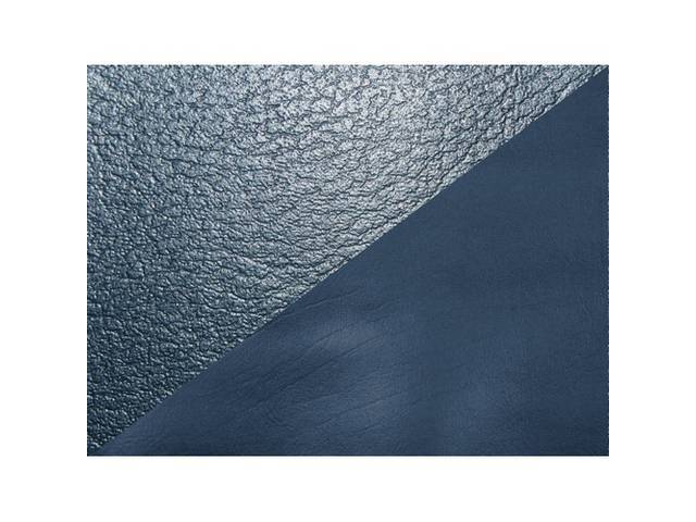 UPHOLSTERY SET, Front Buckets, Dlx, Dark Blue, Sierra Grain Vinyl W/ Doeskin Inserts