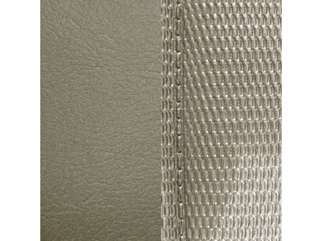 UPHOLSTERY SET, Front Buckets, Dlx, Sandalwood, Madrid Grain Vinyl W/ Comfortweave Inserts