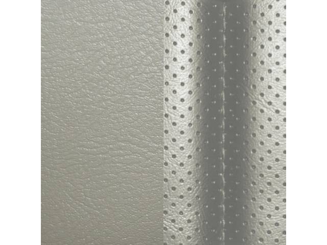 UPHOLSTERY SET, Front Buckets, Dlx, Beige, Madrid Grain Vinyl W/ Tetra Inserts