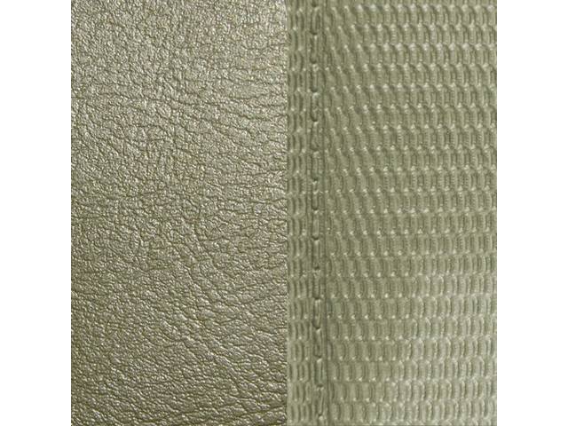 UPHOLSTERY SET, Rear, Dlx, Ivy Gold, Madrid Grain Vinyl W/ Comfortweave Inserts