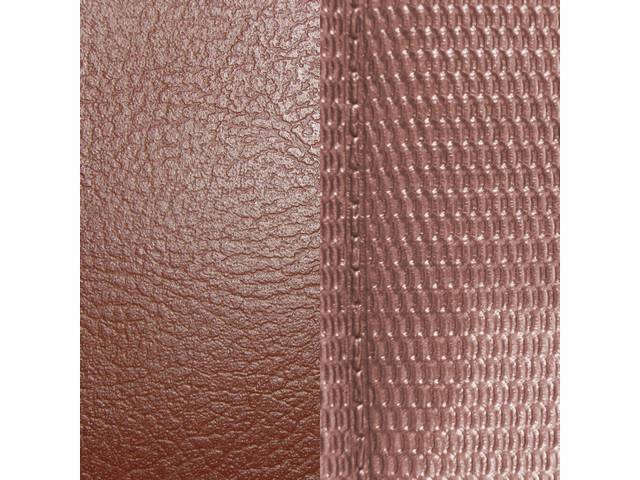 UPHOLSTERY SET, Rear, Dlx, Sienna, Madrid Grain Vinyl W/ Comfortweave Inserts