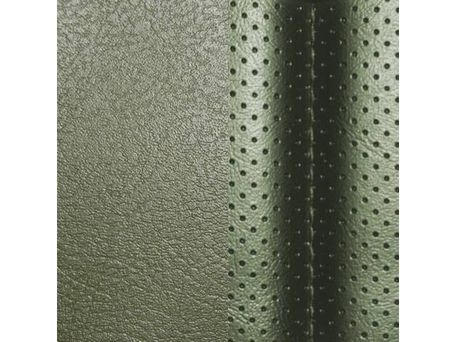 UPHOLSTERY SET, Rear, Dlx, Green, Madrid Grain Vinyl W/ Tetra Inserts