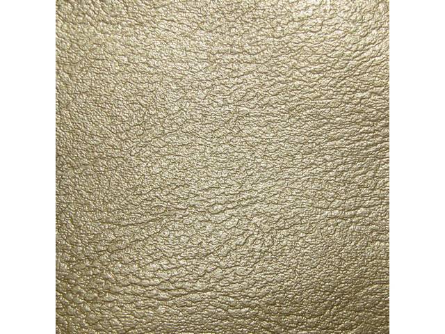 UPHOLSTERY SET, Front Buckets, Std / Dlx, Gold, Madrid Grain Vinyl W/ Madrid Inserts
