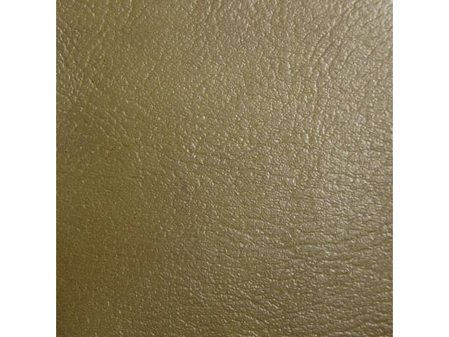 UPHOLSTERY SET, Front Buckets, Std, Mustard Gold, Madrid Grain Vinyl W/ Madrid Inserts