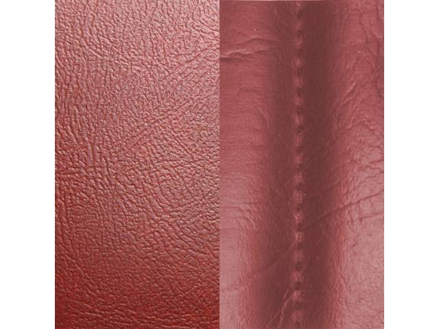 UPHOLSTERY SET, Rear, Std, Firethorn, Madrid Grain Vinyl W/ Elk Inserts, incl Buttons