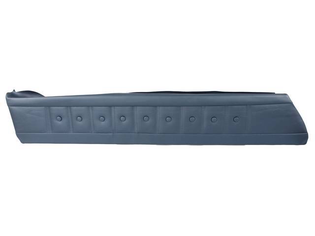 PANEL SET, Inside Door, Std, Dark Blue, PUI, *Silver Edition*, madrid grain vinyl w/ elk grain inserts
