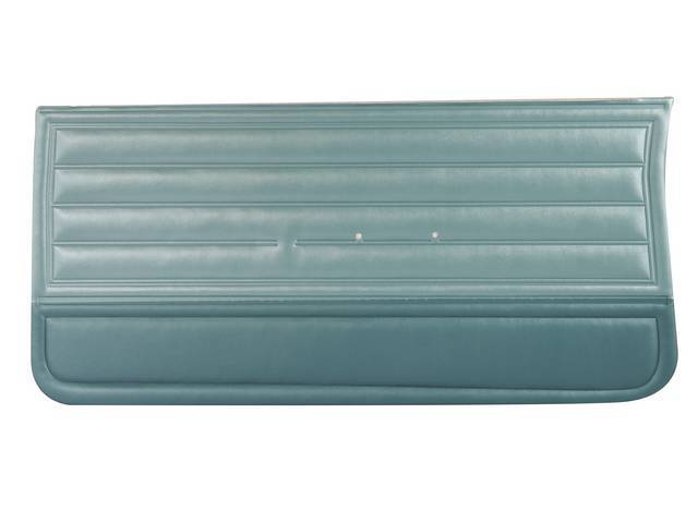 PANEL SET, Inside Door, Std, Two-Tone Aqua, PUI, *Silver Edition*, madrid grain vinyl