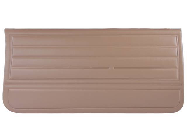 PANEL SET, Inside Door, Std, Light Saddle, PUI, *Silver Edition*, madrid grain vinyl