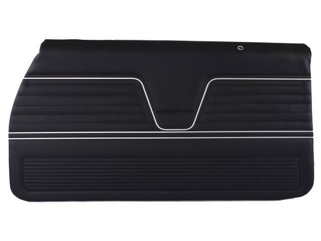PANEL SET, Inside Door, Pre-Assembled, Std, Black, PUI, *Silver Edition*, madrid grain vinyl