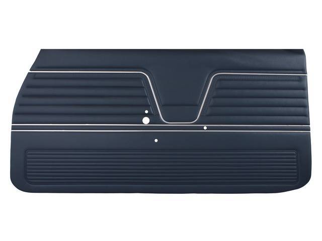 PANEL SET, Inside Door, Pre-Assembled, Std, Dark Blue, PUI, *Silver Edition*, madrid grain vinyl