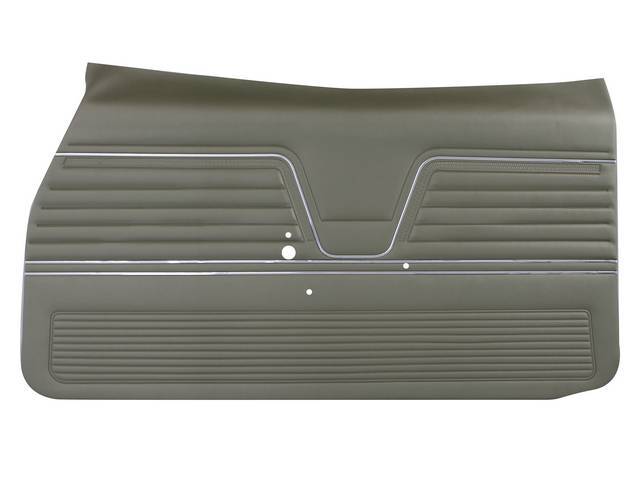 PANEL SET, Inside Door, Std, Medium Green, PUI, *Platinum Edition*, madrid grain vinyl