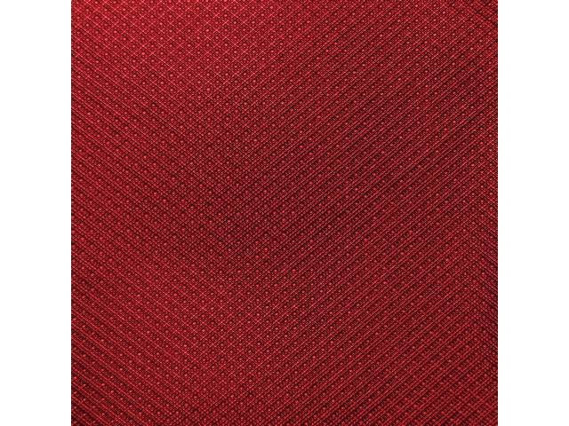 HEADLINER, Tier Grain, Red, incl headliner, material to cover two sunvisors and material to cover two sail panels, Repro