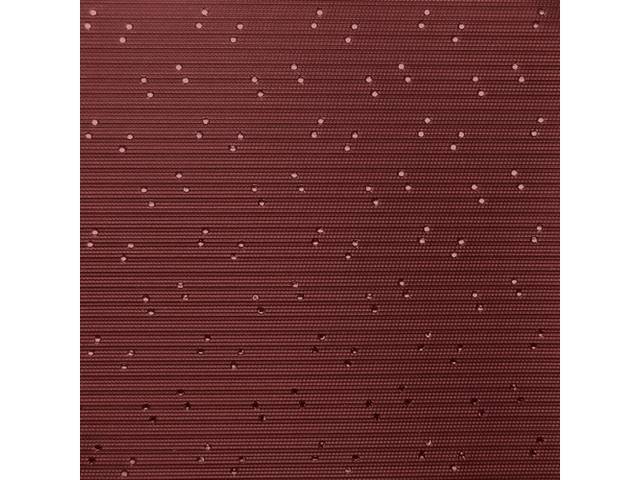 HEADLINER, Perforated Grain, Red, 3 Bow, incl headliner, material to cover two sunvisors and material to cover two sail panels, Repro