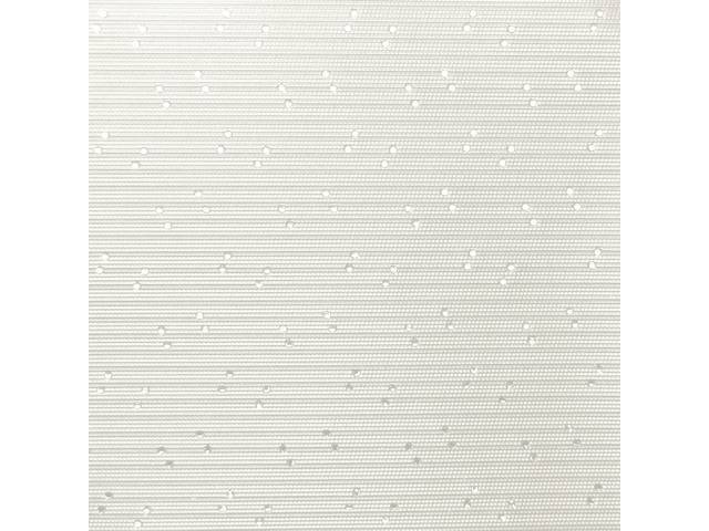 HEADLINER, Perforated Grain, Off White, incl headliner, rods, clips and material to cover two sunvisors, Repro