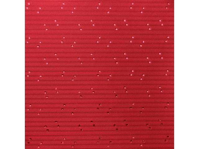 HEADLINER, Perforated Grain, Firethorn, incl headliner, rods, clips and material to cover two sunvisors, Repro