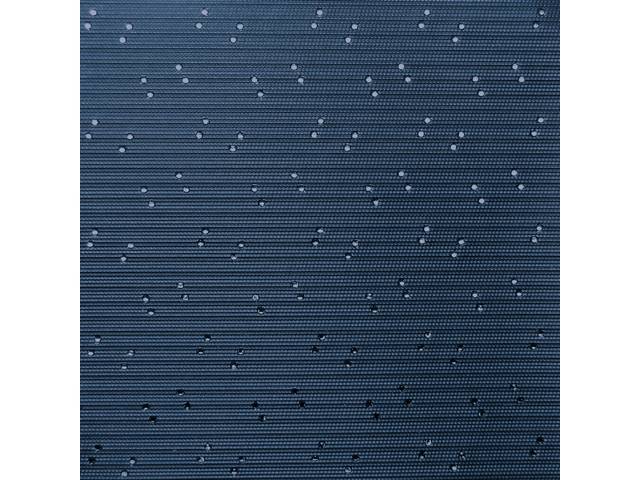 HEADLINER, Perforated Grain, Navy Blue, incl headliner, rods, clips and material to cover two sunvisors, Repro