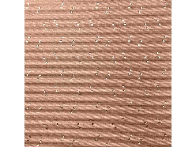 HEADLINER, Perforated Grain, Sandalwood, incl headliner, rods, clips and material to cover two sunvisors, Repro