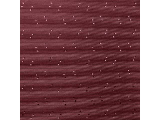 HEADLINER, Perforated Grain, Mahogany, incl headliner, rods, clips and material to cover two sunvisors, Repro
