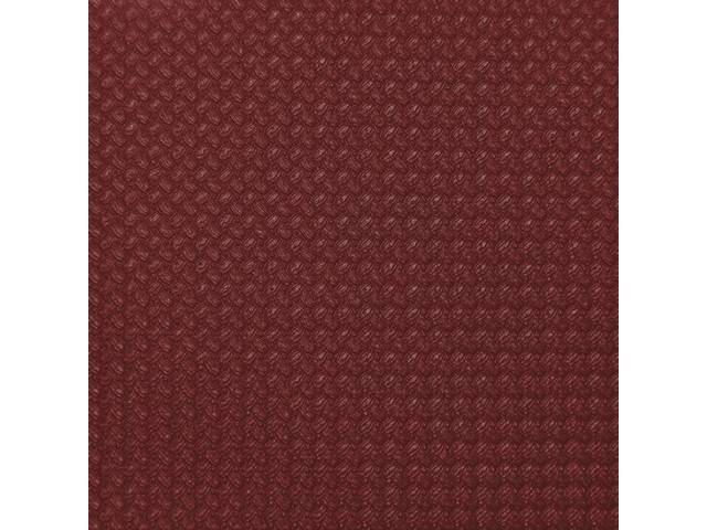 HEADLINER KIT, Basketweave Grain, Dark Red, 3 Bow, incl headliner, covered sail panels and material to cover one pair of sunvisors, Repro