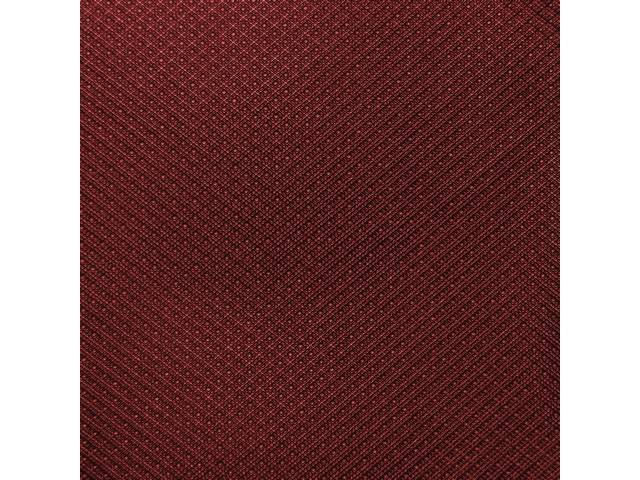 HEADLINER KIT, Tier Grain, Dark Red, w/ 2nd design sail panels, incl headliner, covered sail panels and material to cover one pair of sunvisors, Repro