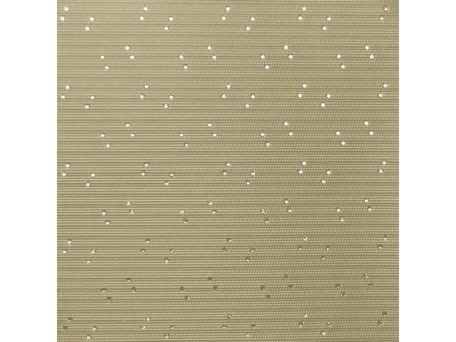 Sandalwood Perforated Grain Headliner Kit, includes headliner, covered sail panels and material for sunvisors