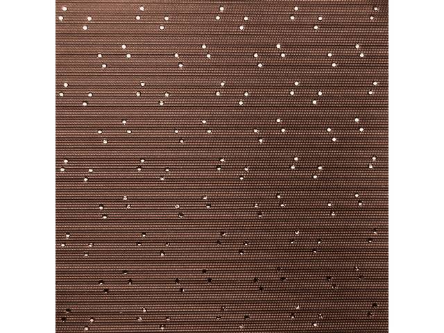 Dark Saddle Perforated Grain Headliner Kit, includes headliner, covered sail panels and material for sunvisors